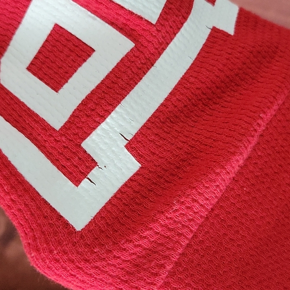 VS PINK Ribbed Longsleeve Top Red Size M - Picture 3 of 12